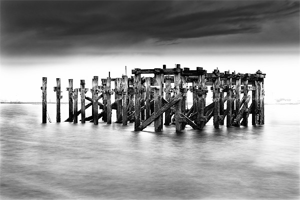 Abandoned jetty Redcar, South Gare Picture Board by Greg Marshall