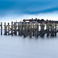 Buy canvas prints of Abandoned jetty Redcar, South Gare by Greg Marshall