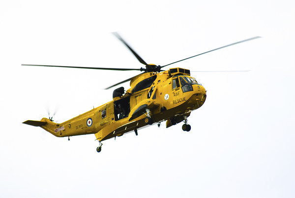 RAF Sea King Helicopter Rescue Picture Board by Greg Marshall