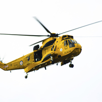 Buy canvas prints of RAF Sea King Helicopter Rescue by Greg Marshall
