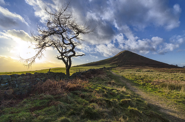 Roseberry Topping Winter Blue Skies Picture Board by Greg Marshall