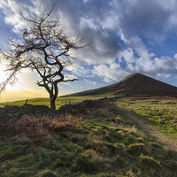 Buy canvas prints of Roseberry Topping Winter Blue Skies by Greg Marshall