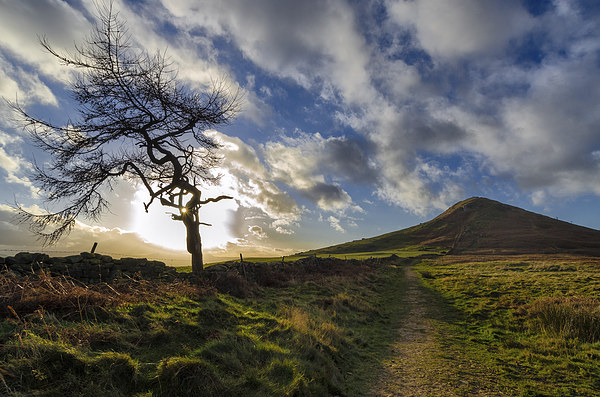 Roseberry Topping Winter Blue Skies Picture Board by Greg Marshall