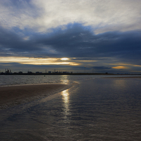 Buy canvas prints of Seal Sands Teesside sunset by Greg Marshall