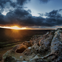 Buy canvas prints of Sunset over Scugdale North Yorkshire by Greg Marshall