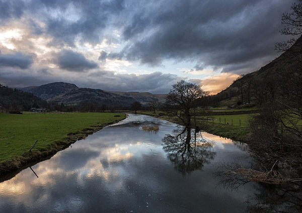 Storm approaching over Ullswater Lake District Picture Board by Greg Marshall