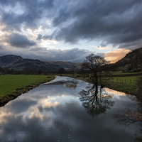 Buy canvas prints of Storm approaching over Ullswater Lake District by Greg Marshall