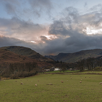 Buy canvas prints of Storm approaching over Patterdale by Greg Marshall
