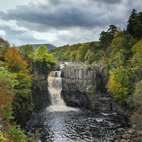 Buy canvas prints of  High Force waterfall in colour by Greg Marshall