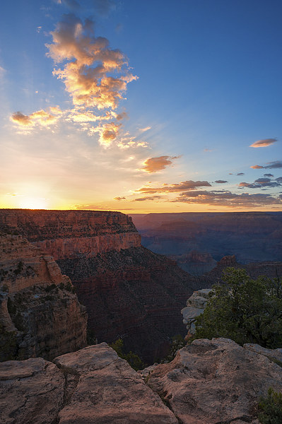 Grand Canyon Sunset Picture Board by Greg Marshall