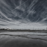Buy canvas prints of Seal Sands Grantham creek Teesside  by Greg Marshall