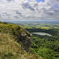 Buy canvas prints of Sutton Bank Yorkshire with Gliders by Greg Marshall