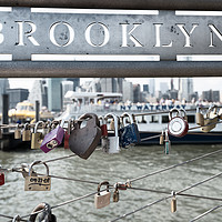 Buy canvas prints of Brooklyn loves Manhattan NYC by Greg Marshall