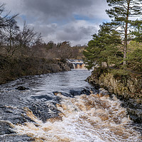 Buy canvas prints of Low Force Waterfall on River Tees by Greg Marshall
