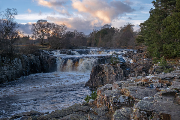 Low Force Waterfall on River Tees Picture Board by Greg Marshall