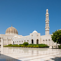Buy canvas prints of Sultan Qaboos Grand Mosque, Muscat, Oman by Greg Marshall