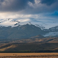 Buy canvas prints of View of Eyjafjallajökull Ice Cap Iceland by Greg Marshall