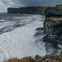 Buy canvas prints of View of Dyrhólaey Iceland by Greg Marshall