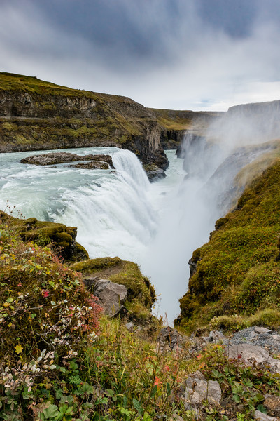 Gullfoss waterfall Iceland Picture Board by Greg Marshall