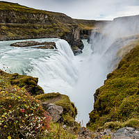 Buy canvas prints of Gullfoss waterfall Iceland by Greg Marshall