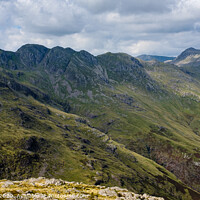 Buy canvas prints of Crinkle Crags and Bowfell, Lake District by Greg Marshall