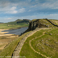 Buy canvas prints of Hadrians Wall and Crag Lough by Greg Marshall