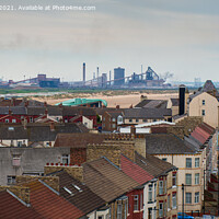 Buy canvas prints of Redcar steelworks from The Beacon by Greg Marshall
