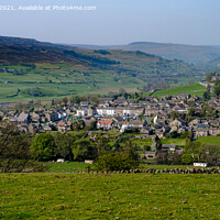 Buy canvas prints of Reeth in the heart of The Yorkshire Dales by Greg Marshall