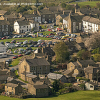 Buy canvas prints of Reeth village centre in the heart of the Yorkshire by Greg Marshall