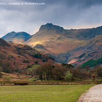 Buy canvas prints of Harrison Stickle and Pavey Ark, Langdale valley by Greg Marshall