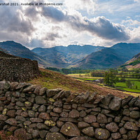Buy canvas prints of Langdale Valley in The Lake District by Greg Marshall