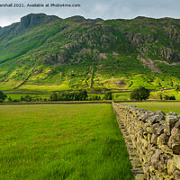 Buy canvas prints of Langdale Pikes The Lake District by Greg Marshall