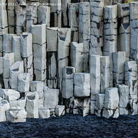 Buy canvas prints of Basalt Columns at Reynisfjara Iceland by Greg Marshall