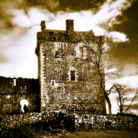 Buy canvas prints of Balvaird Castle by Kevin Dobie