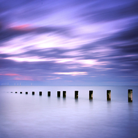 Buy canvas prints of Seascape in Amethyst by Andrew Squires