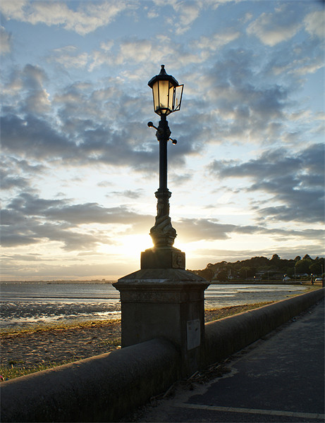 Lamp at Sunset Picture Board by Phil Wareham
