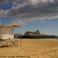 Buy canvas prints of Lifeguards by the Pier by Phil Wareham
