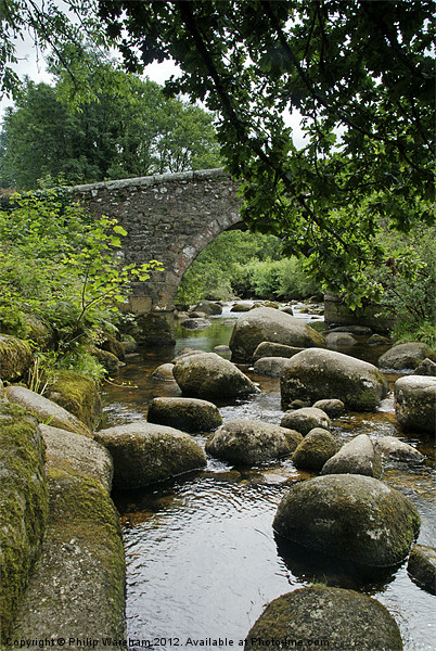 Rocks in the river Picture Board by Phil Wareham