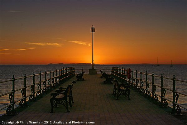 Sunrise at Swanage Picture Board by Phil Wareham