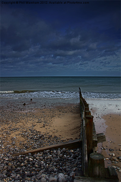Cromer Sea Defence Picture Board by Phil Wareham