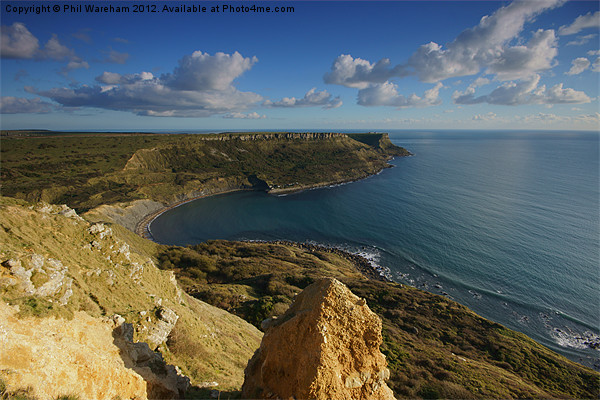 Chapman's Pool from Houns-tout Cliff Picture Board by Phil Wareham