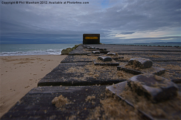 Southbourne Sea Defence Picture Board by Phil Wareham