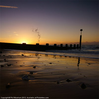 Buy canvas prints of Sunrise and a Splash by Phil Wareham