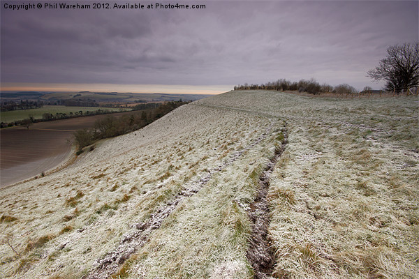 Winter Hillside Picture Board by Phil Wareham