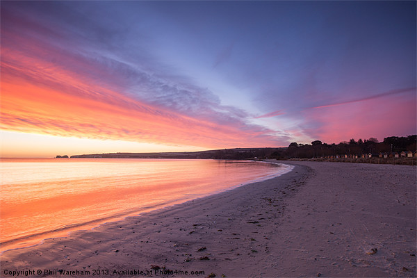 Knoll Beach Studland Picture Board by Phil Wareham