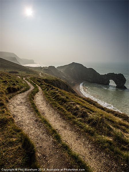 Clifftop Path Picture Board by Phil Wareham