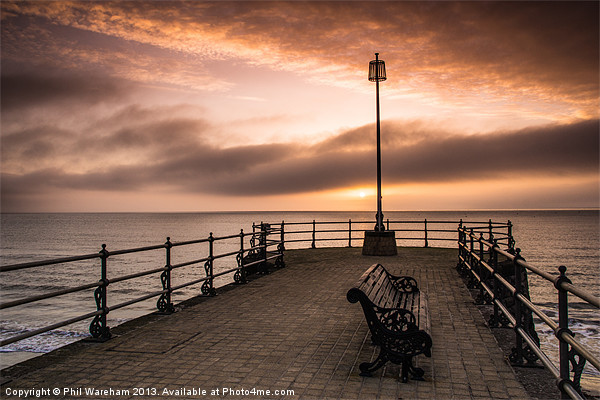 Swanage Sunrise Picture Board by Phil Wareham