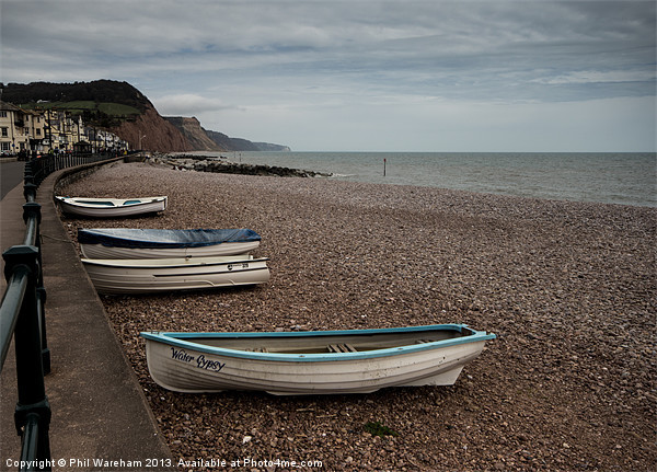 Sidmouth Seafront Picture Board by Phil Wareham