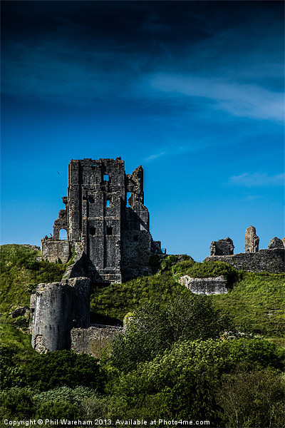 Corfe Castle Picture Board by Phil Wareham