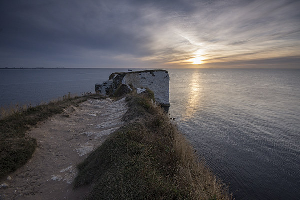 Old Harry Rocks Picture Board by Phil Wareham